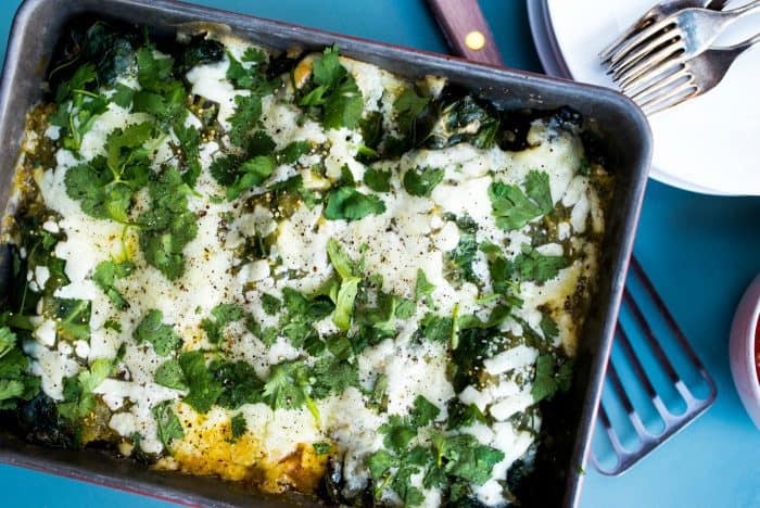 Tasty Sweet Potato Collard Green Enchiladas