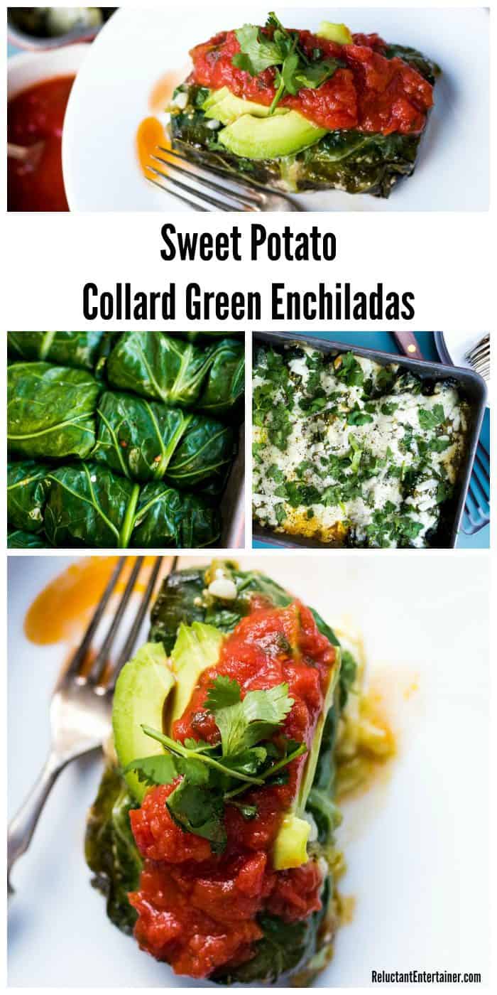 Sweet Potato Collard Green Enchiladas Recipe