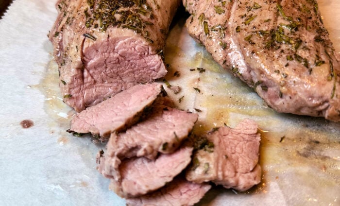 slices Rosemary Pork Tenderloin