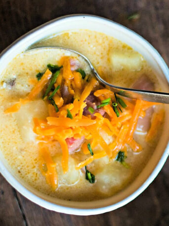 Baked Potato and Ham Soup recipe