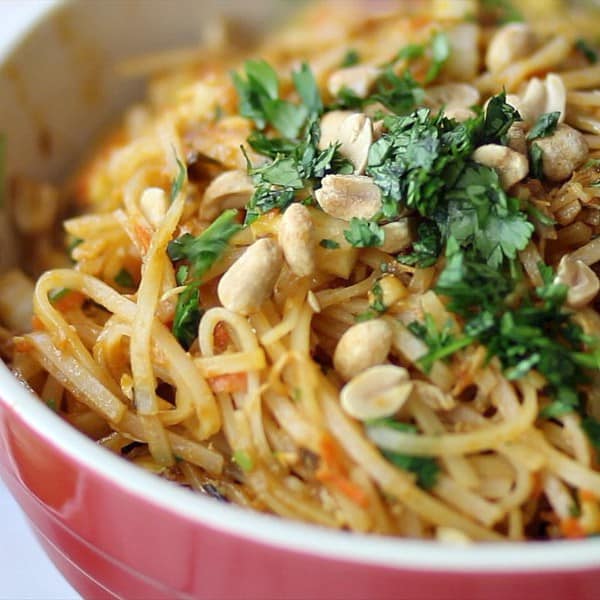 4 Game Day Salads to Serve a Crowd - pad thai