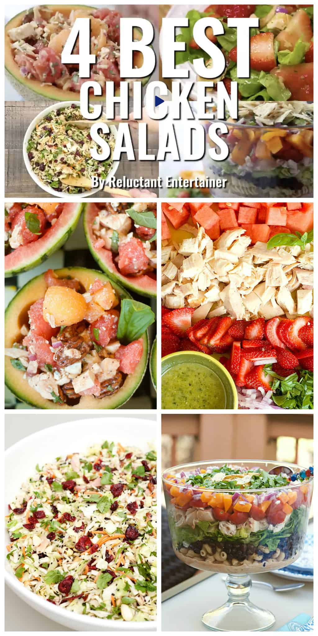 4 BEST Chicken Salad Recipes - Reluctant Entertainer