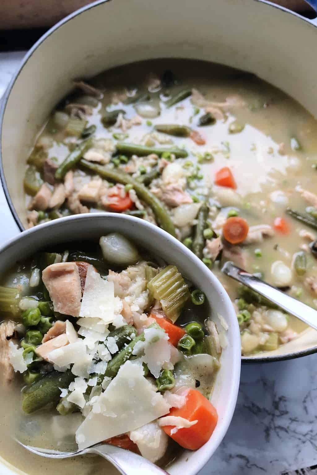 Turkey Rice Soup - Reluctant Entertainer