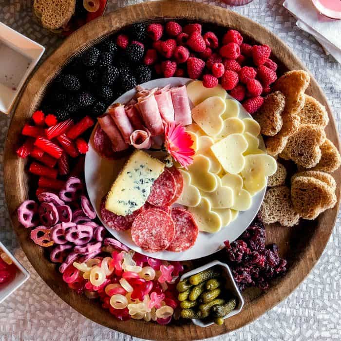 Very Easy Galentine's Day Charcuterie Board