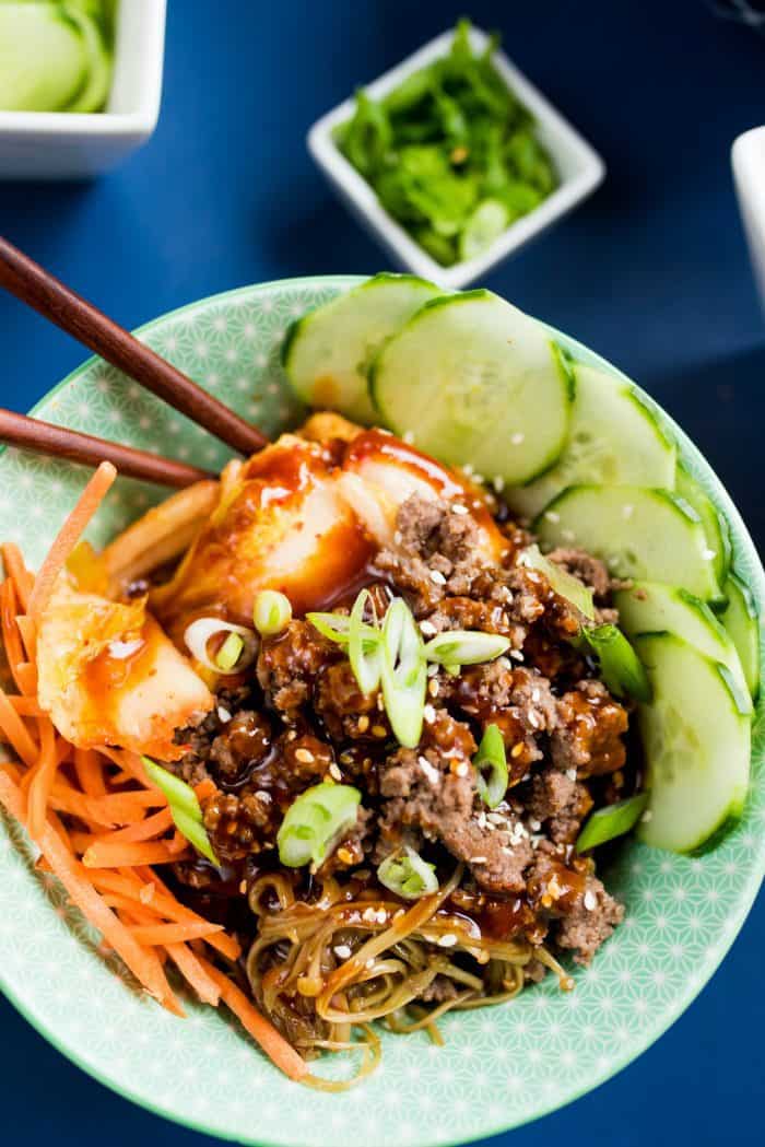 Simple Healthy Korean Beef Bowls