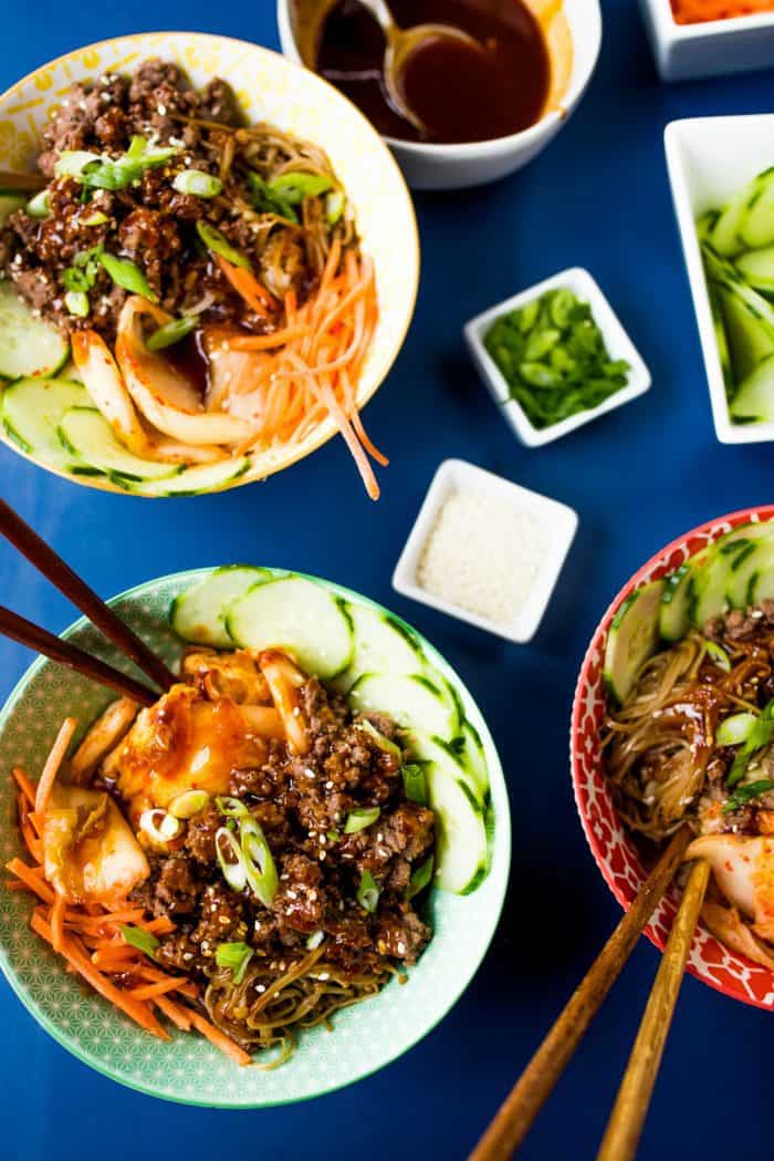 Super Easy Healthy Korean Beef Bowls