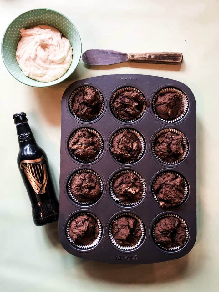 EASY Irish Guinness Cupcakes Recipe