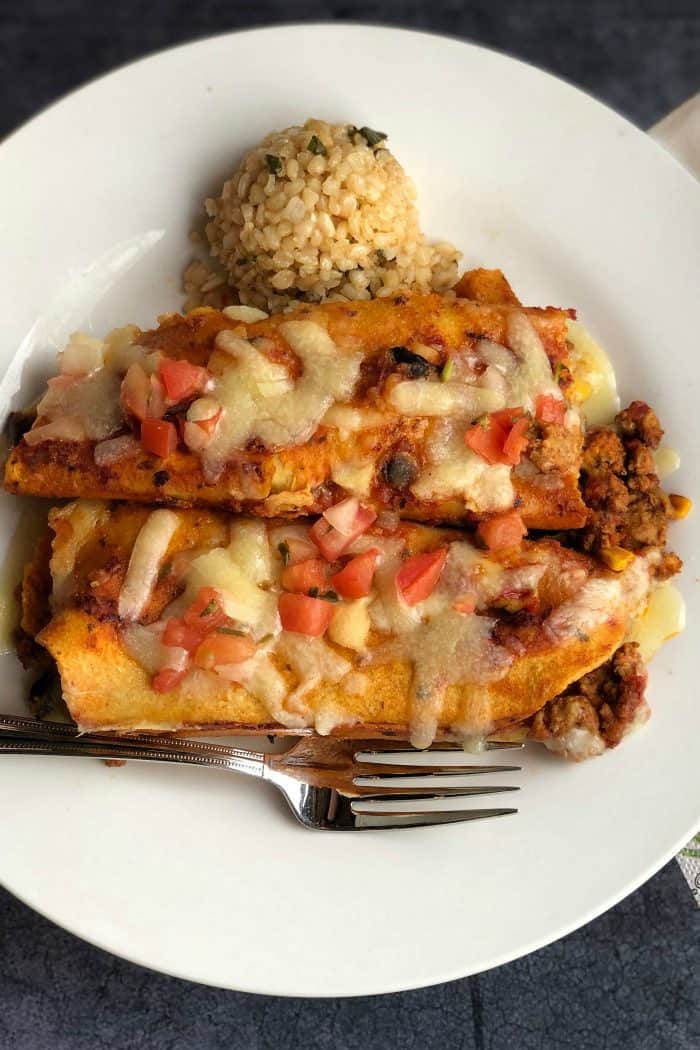 Easy Trader Joe's Red Sauce Enchiladas