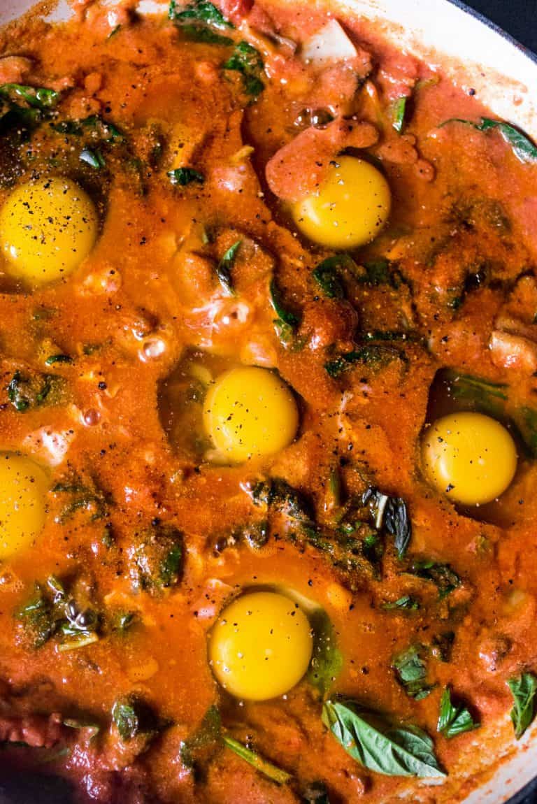 Eggs Poached In Tomato (Shakshuka) - Reluctant Entertainer