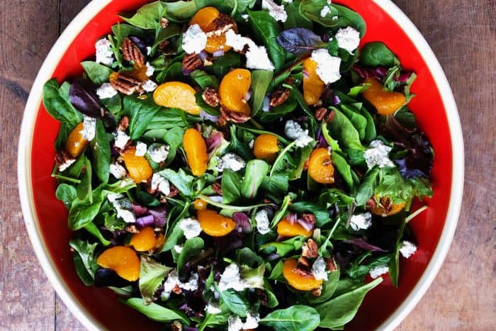 Mandarin Mixed Green Salad Recipe