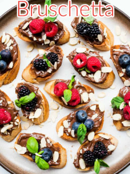 Nutella Berry Bruschetta