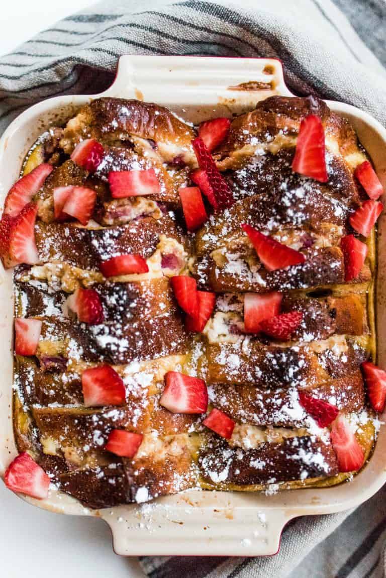 Strawberry Lemon Ricotta French Toast - Reluctant Entertainer