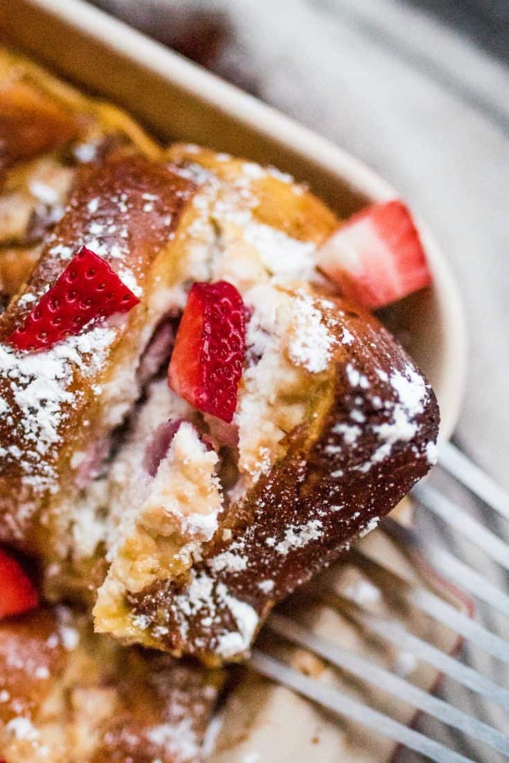 Strawberry Lemon Ricotta French Toast - Reluctant Entertainer