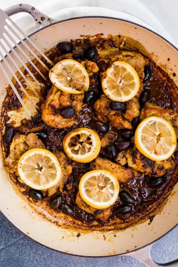 Baked Lemon Chicken and Olives