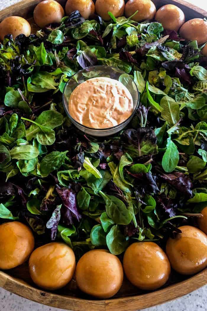 EPIC Shrimp Louis Salad Board - lettuce