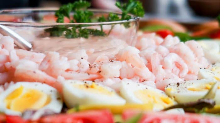 EPIC Shrimp Louis Salad Board - baby shrimp