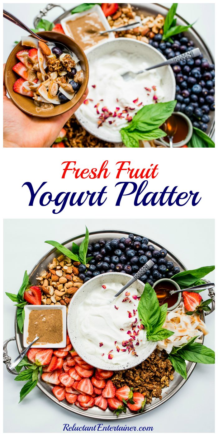 Fresh Fruit Yogurt Platter Recipe