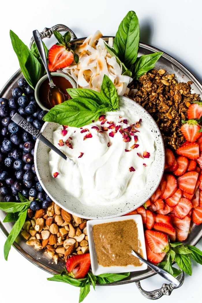 Breakfast Fresh Fruit Yogurt Platter