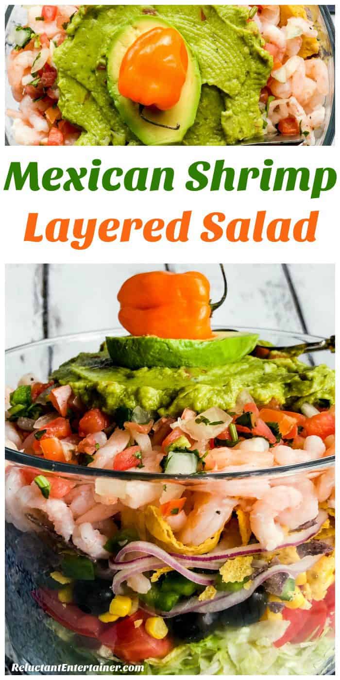 Mexican Shrimp Layered Salad