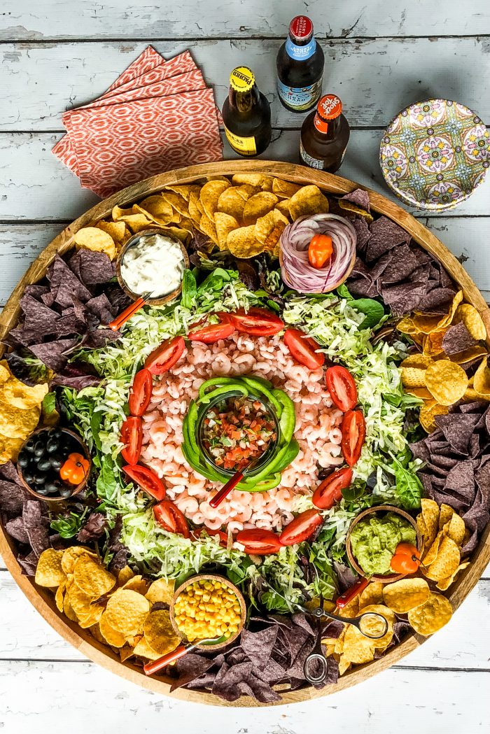 Very Best Mexican Shrimp Salad Board