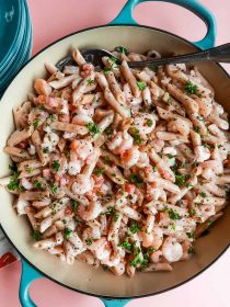 Quick Alfredo Shrimp Penne