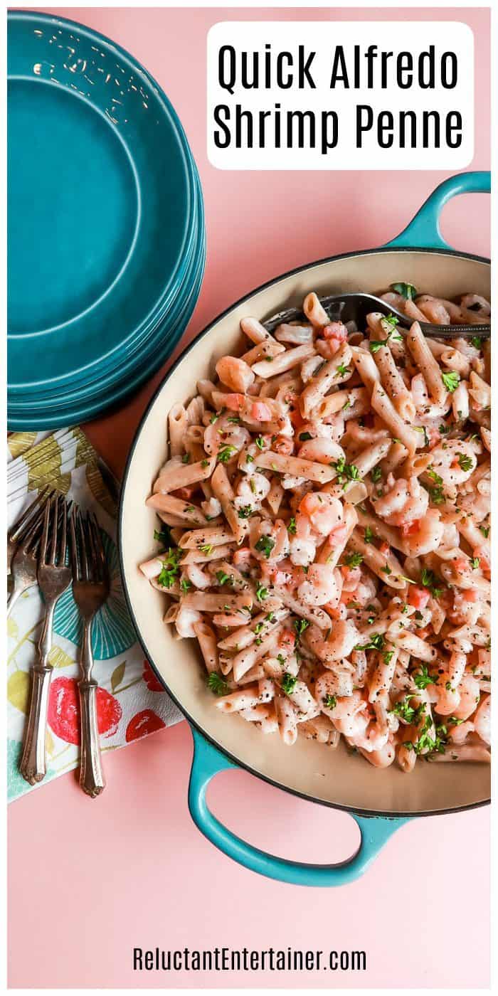 Quick Alfredo Shrimp Penne Recipe