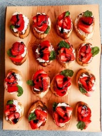 Strawberry Goat Cheese Bruschetta