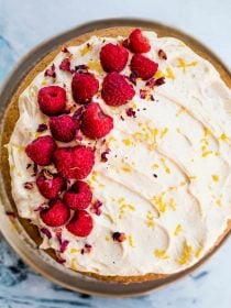 Vegan Cardamom Raspberry Cake