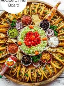 taco dinner board (round)