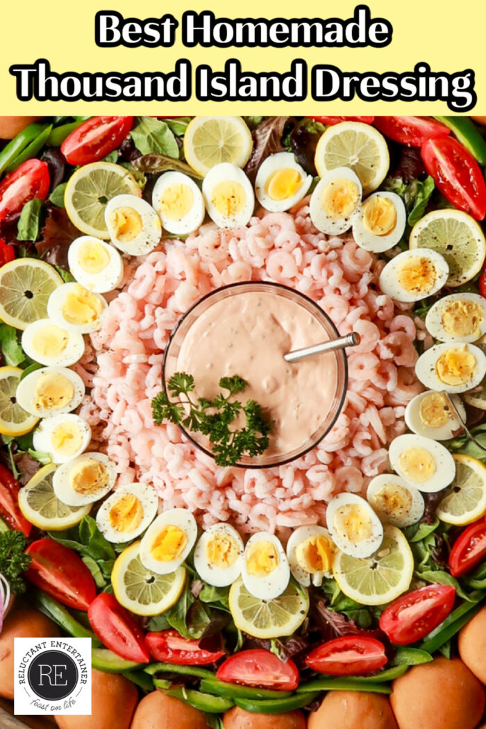 Best Thousand Island Dressing Recipe with shrimp and eggs