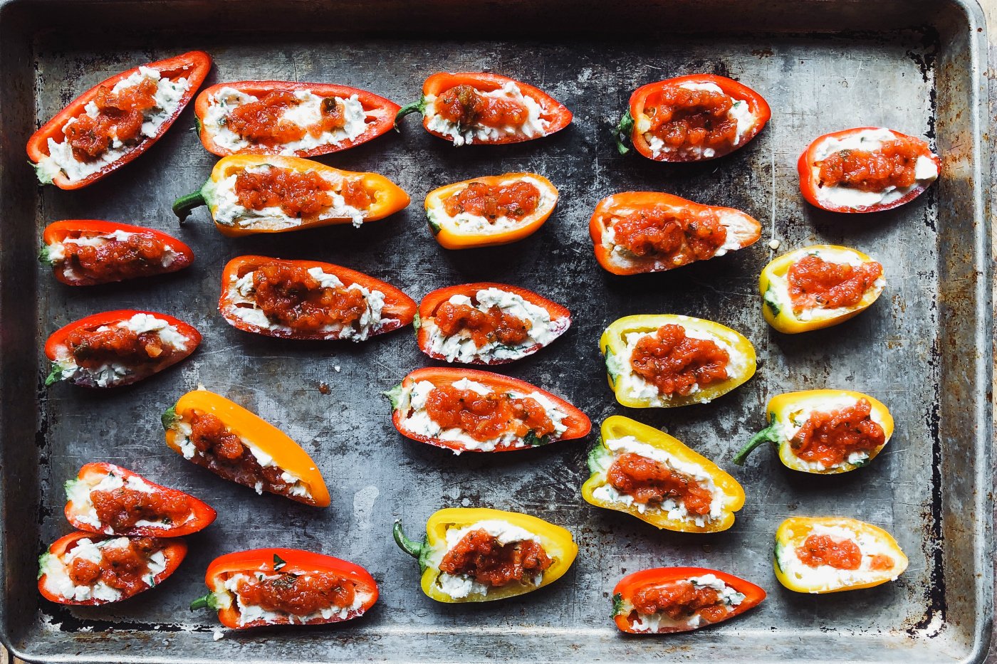 Roasted Mini Peppers Reluctant Entertainer   Roasted Sweet Mini Peppers 1 