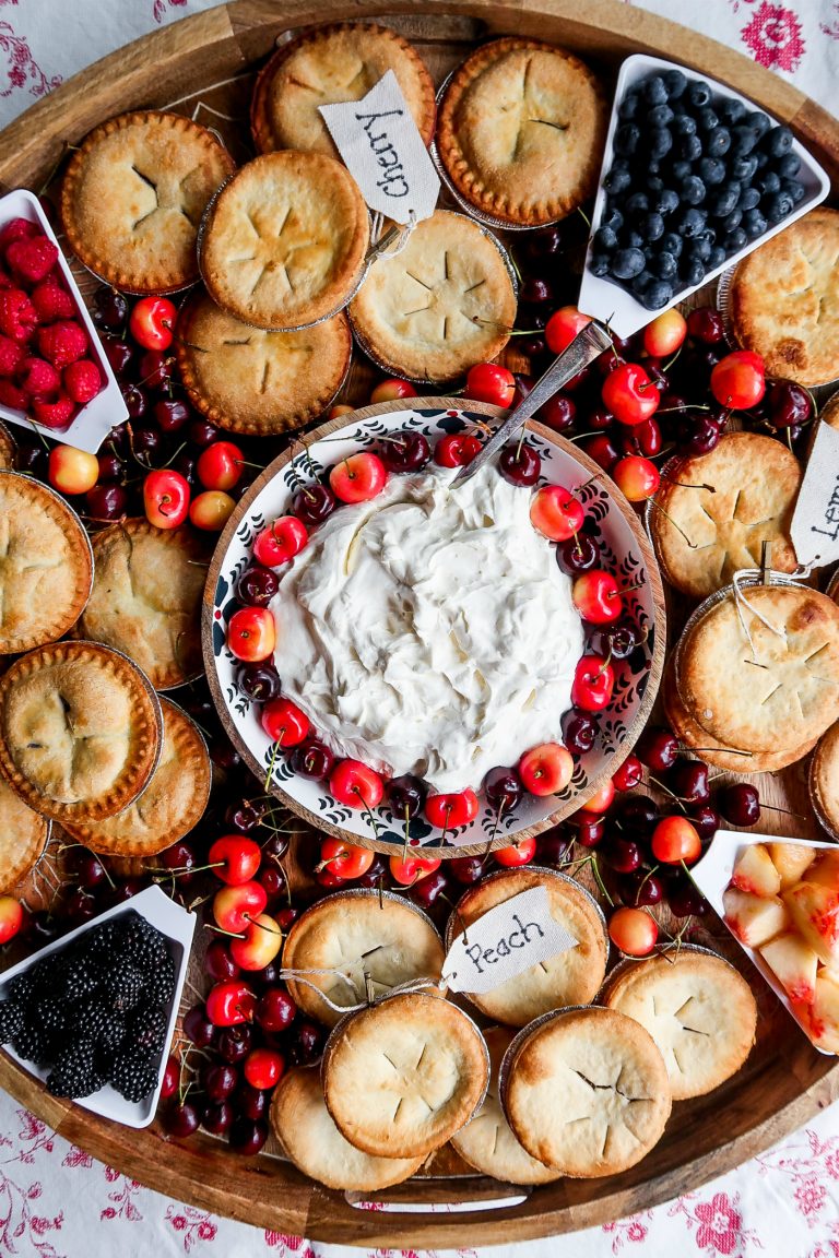 Summer Mini Pie Board - Reluctant Entertainer