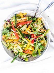 mango cucumber summer slaw