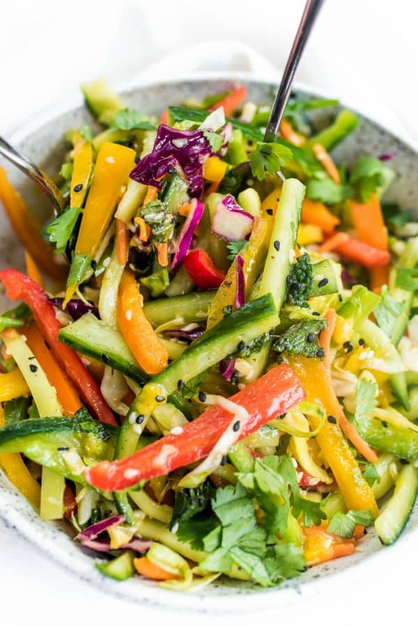 mango cucumber summer slaw