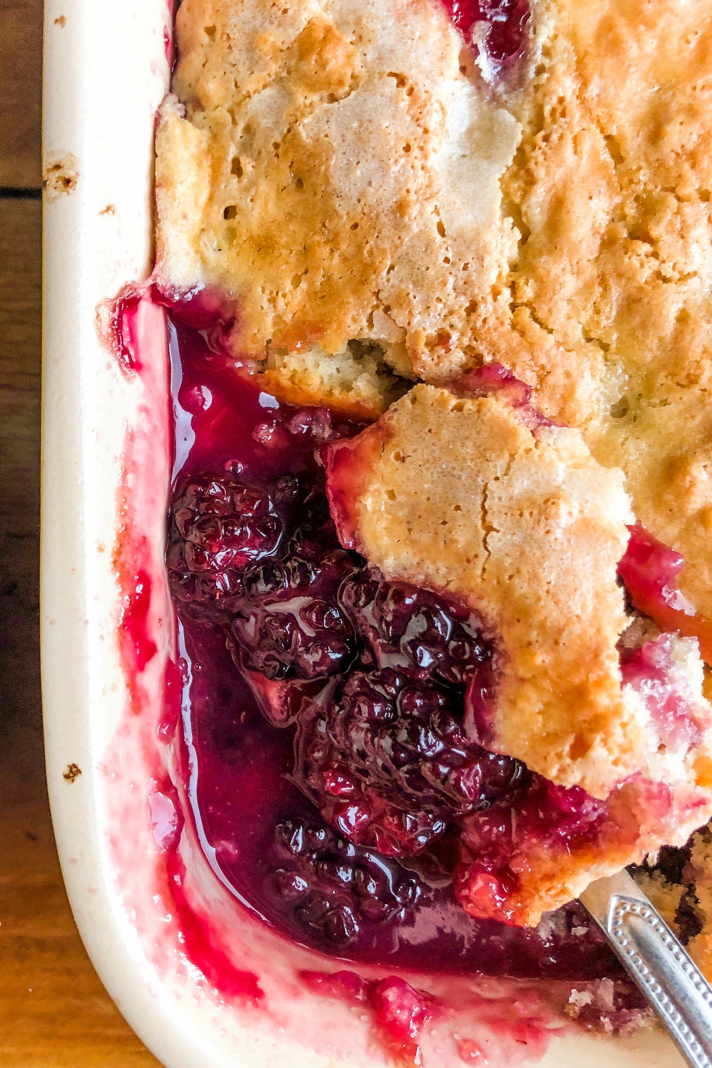 Lighter Blackberry Cobbler