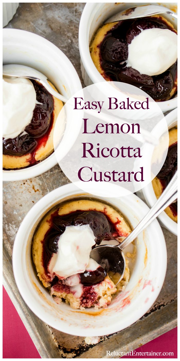 Easy Baked Lemon Ricotta Custard Recipe