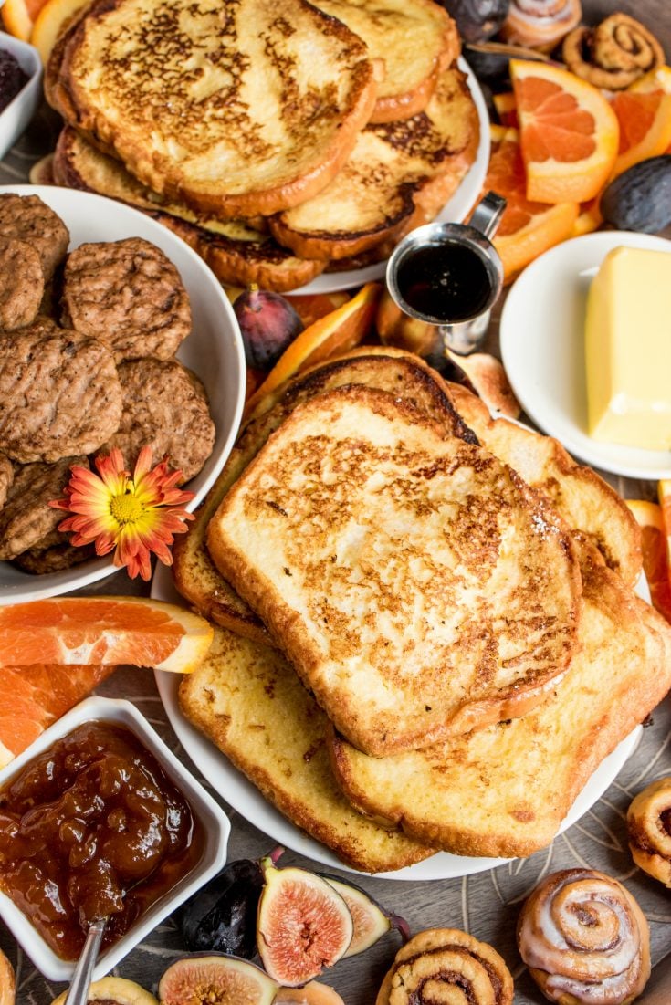 Fall French Toast Breakfast Board - Reluctant Entertainer