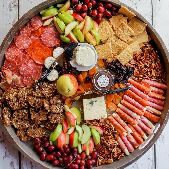round fall cheese board