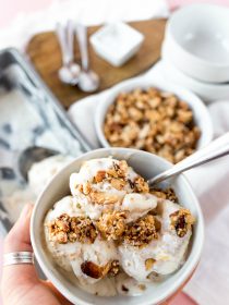 Lemon Almond No Churn Ice Cream