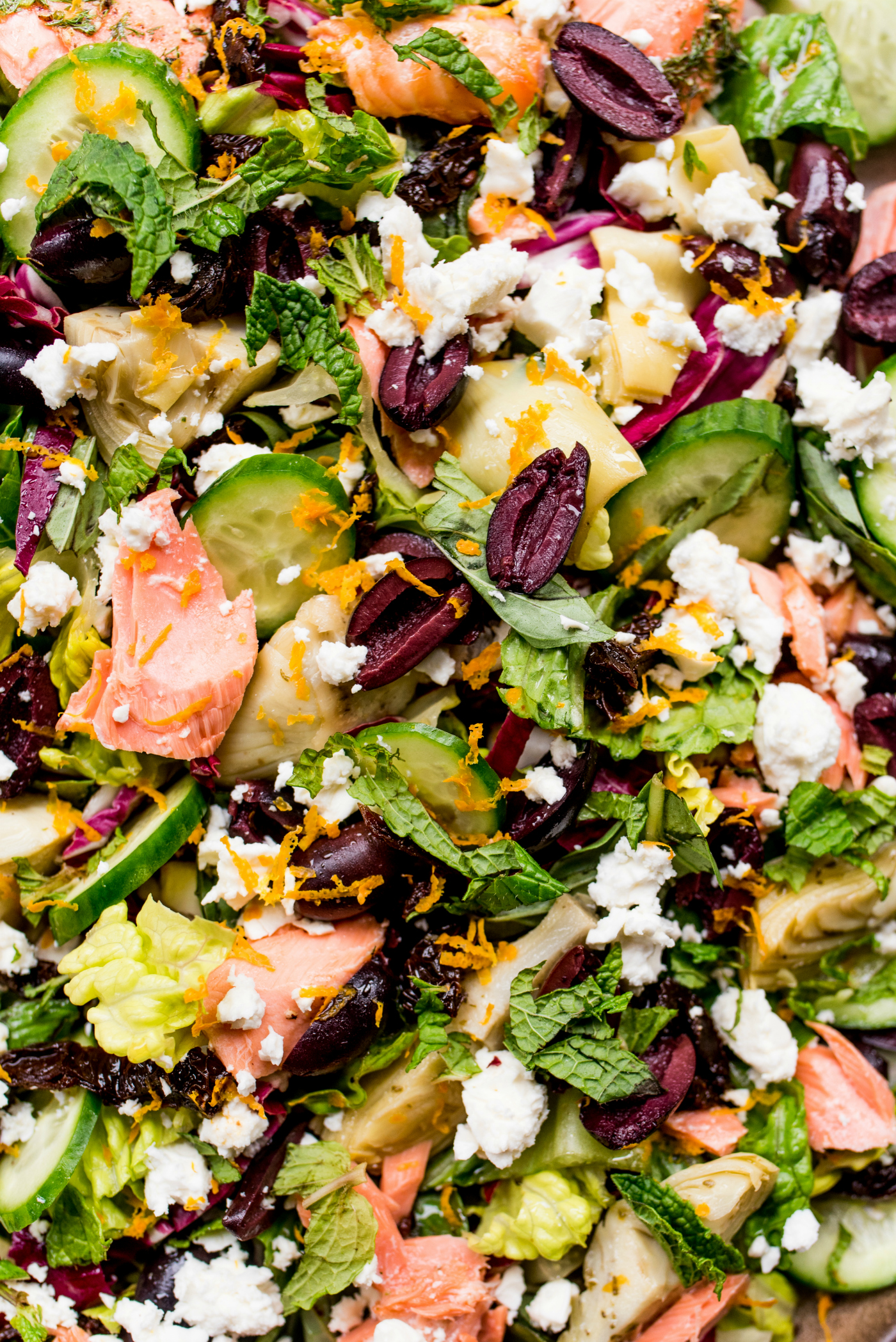 Mediterranean Salmon Salad - Reluctant Entertainer