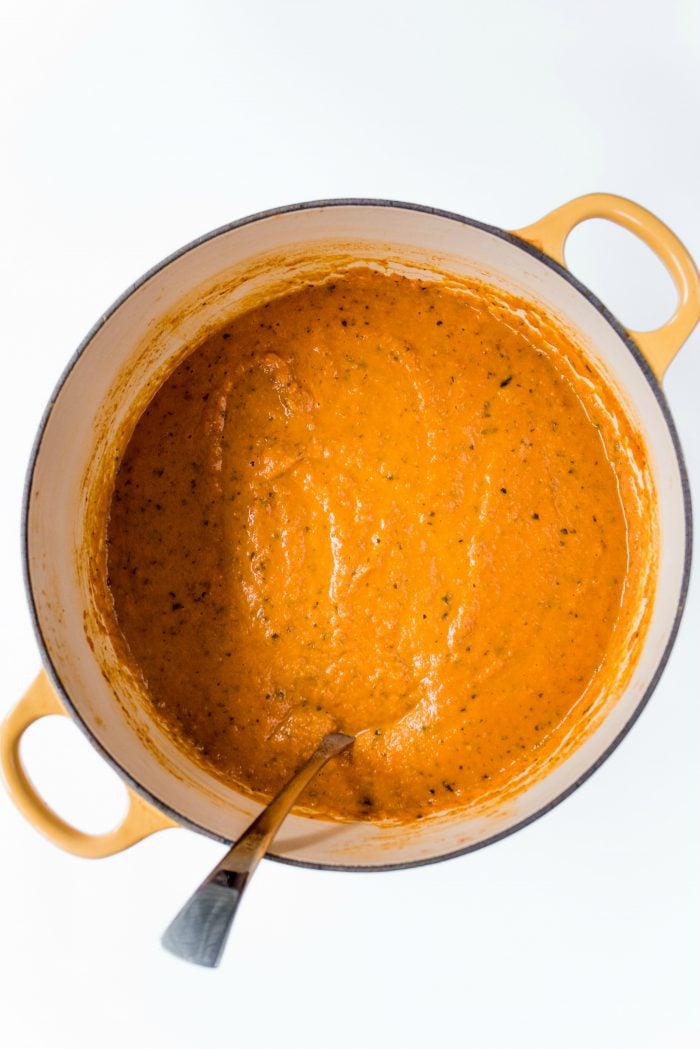 Orange Basil Tomato Soup Recipe