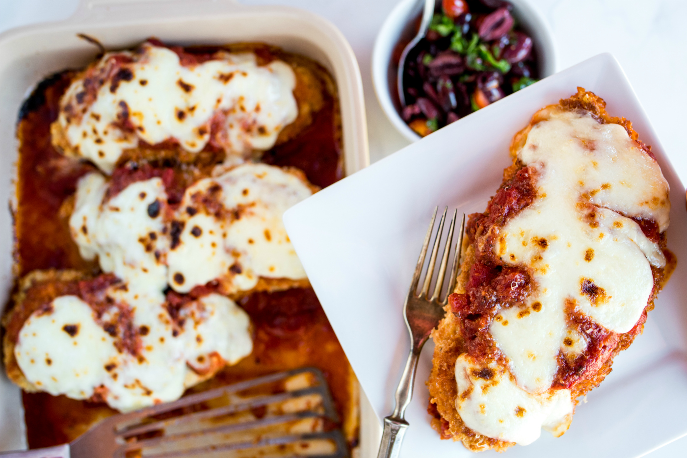 Creamy Parmesan Lemon Chicken Skillet, image size:1400x934