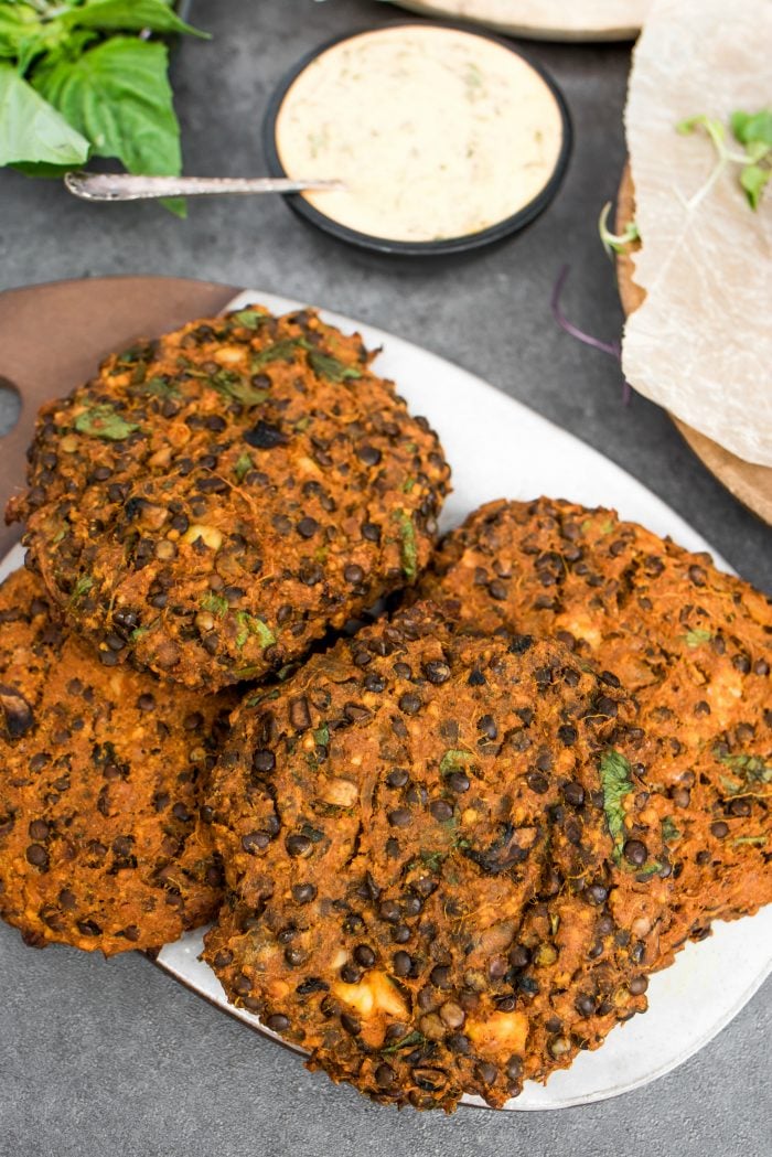 Sweet Potato Lentil Burgers patties