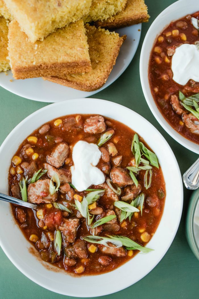 Slow Cooker Pulled Pork Chili