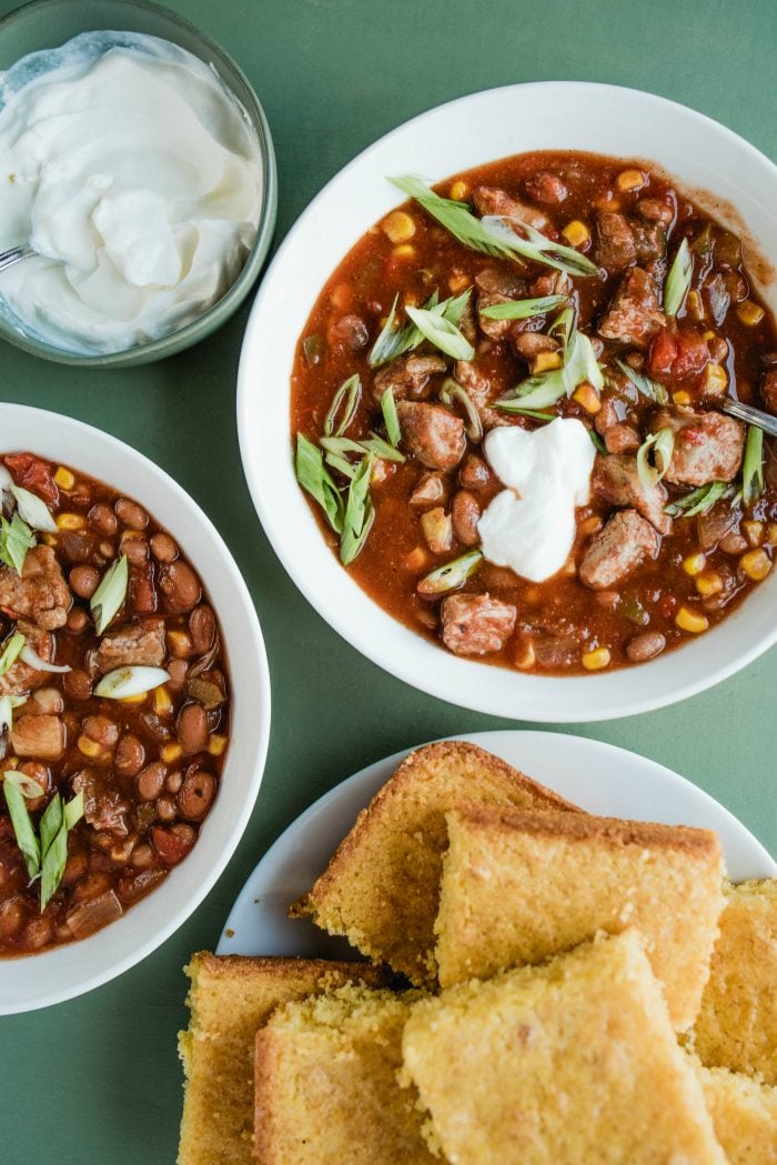 Slow Cooker Pulled Pork Chili