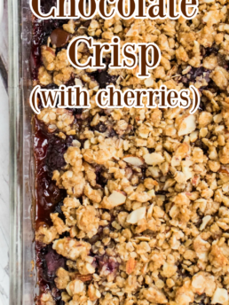 Chocolate Cherries Crisp