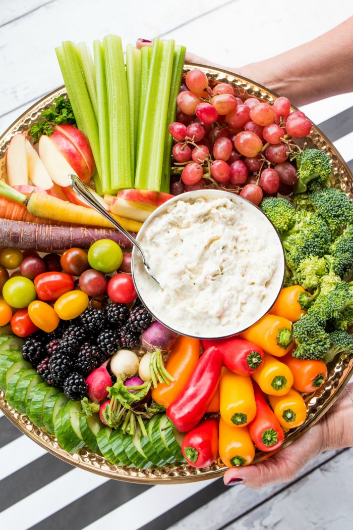 VEGGIE Holiday Charcuterie Board Appetizers