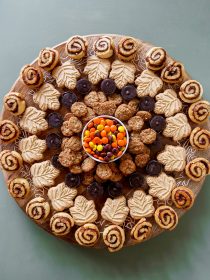 Lazy Susan Fall Dessert Board