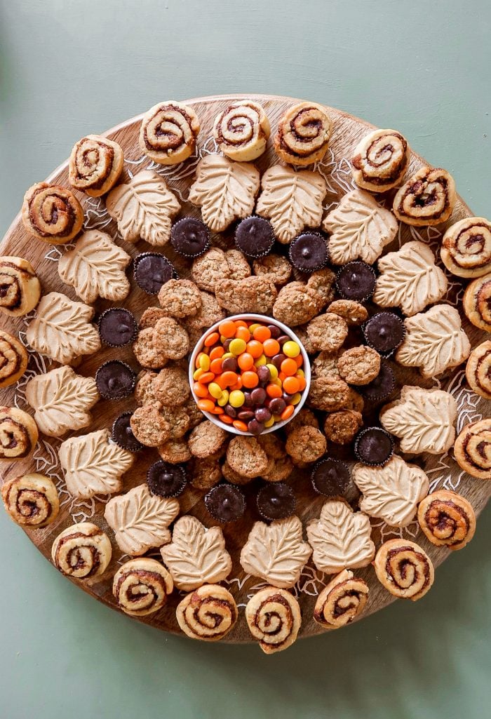 Lazy Susan Fall Dessert Board