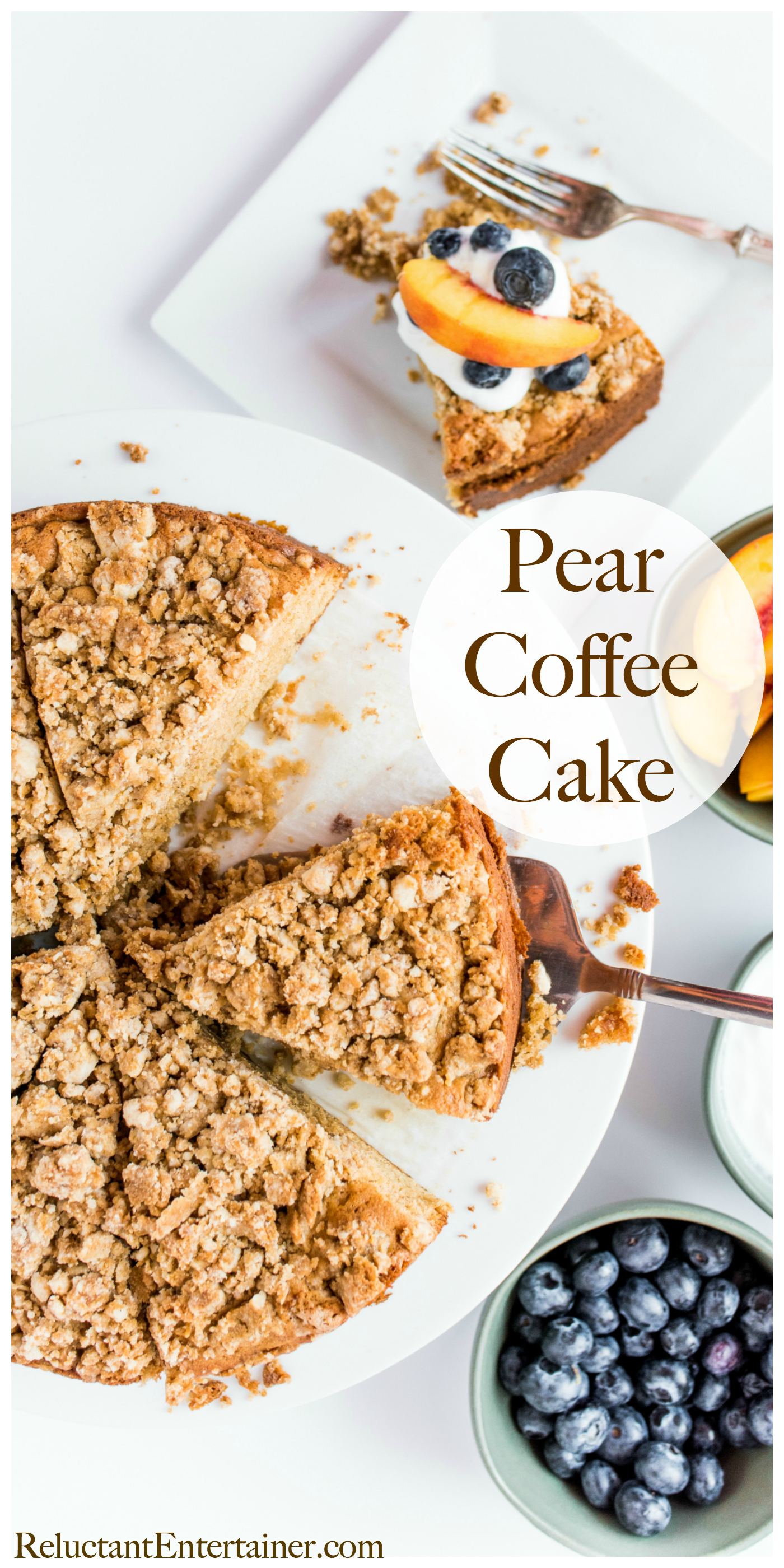 BEST Pear Coffee Cake Recipe Reluctant Entertainer